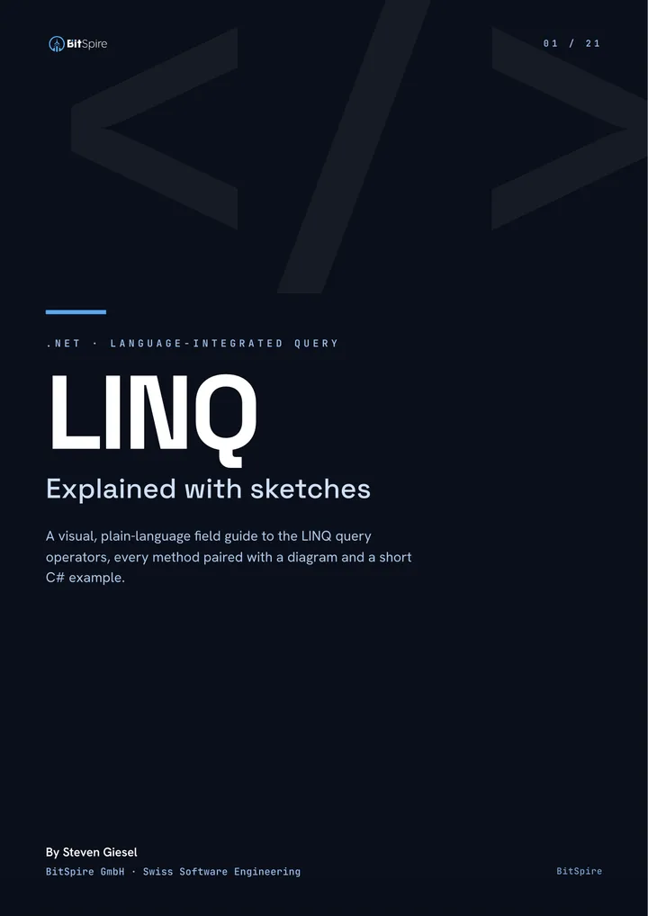 Cover des eBooks «LINQ mit Skizzen erklärt»